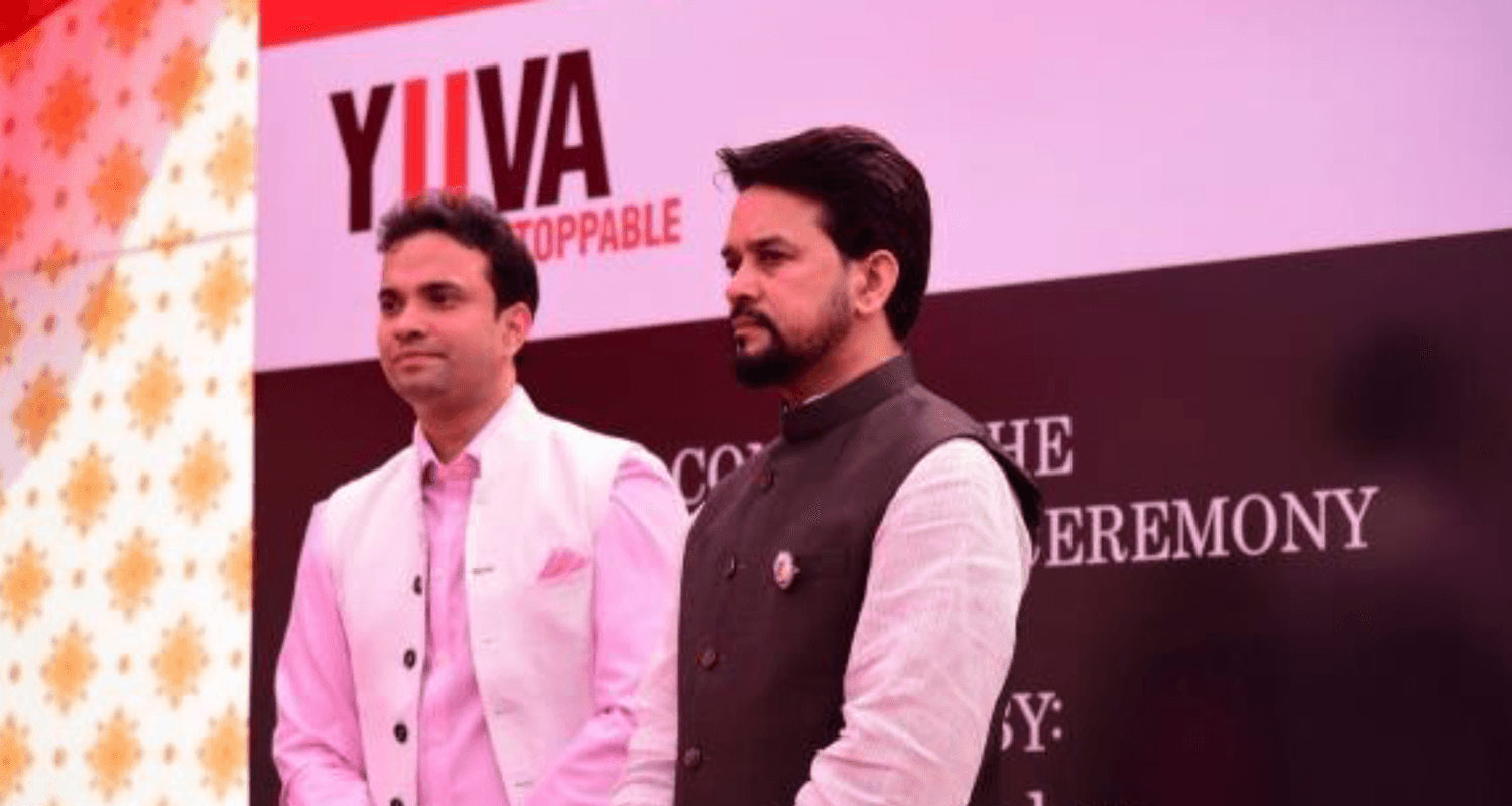 Hon Minister of Sports, Youth Affairs, and Information Shri Anurag Thakur recognizes the work of Yuva Unstoppable at special event in Delhi